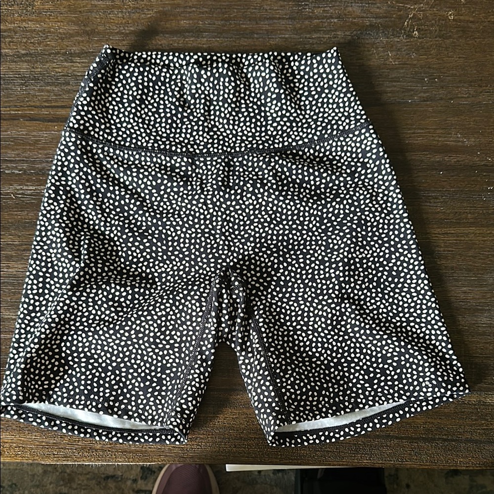 Black and White Polka Dot Women’s Athletic/Bike Shorts